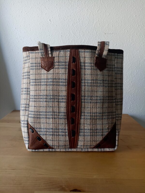 Hemp bag with Leather